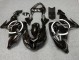Carenados Moto Kawasaki ZX10R 2006-2007 - Negro Brillante Blanco Círculo