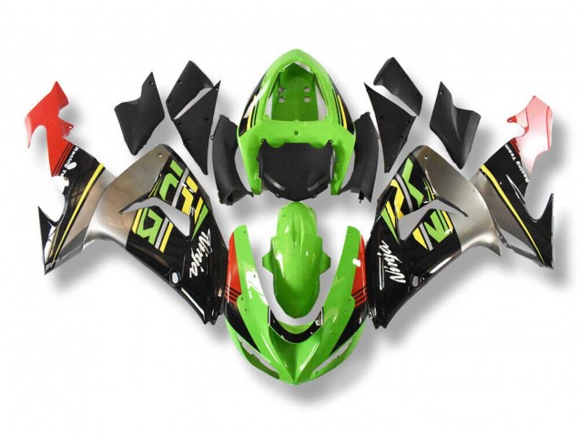 Carenados Moto Kawasaki ZX10R 2006-2007 - Verde Gris Rojo Negro Amarillo