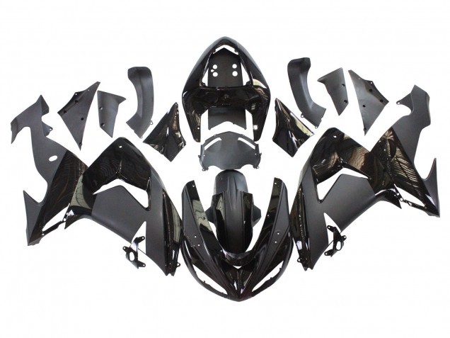 Carenados Moto Kawasaki ZX10R 2006-2007 - Negro Mate Negro Brillante
