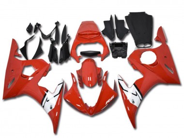Carenados Moto Yamaha YZF R6 2003-2004 - Rojo Blanco