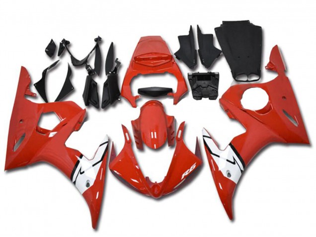 Carenados Moto Yamaha YZF R6 2003-2004 - Rojo Blanco