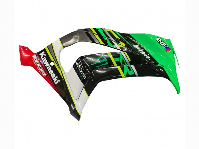 Carenados Moto Kawasaki ZX10R 2011-2015 - Verde Amarillo Negro Blanco Elf Monstruo