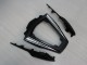 Carenados Moto Kawasaki ZX10R 2011-2015 - Negro Brillante Blanco Elf Nieve Calcomanía