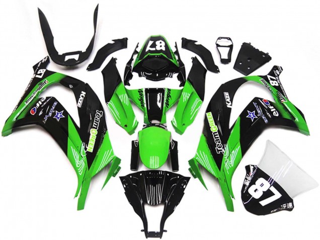 Carenados Moto Kawasaki ZX10R 2011-2015 - Verde Negro Brillante Azul Star Team Verde 87