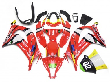 Carenados Moto Kawasaki ZX10R 2011-2015 - Rojo Amarillo Blanco Negro Verde Azul Trick Star 02