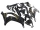 Carenados Moto Kawasaki ZX10R 2011-2015 - Negro Mate Oro Nieve Elf