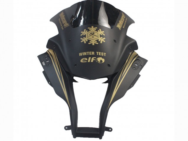 Carenados Moto Kawasaki ZX10R 2011-2015 - Negro Mate Oro Nieve Elf