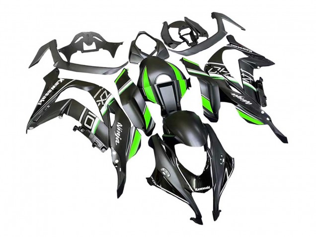 Carenados Moto Kawasaki ZX10R 2016-2020 - Negro Mate Verde Blanco Ninja