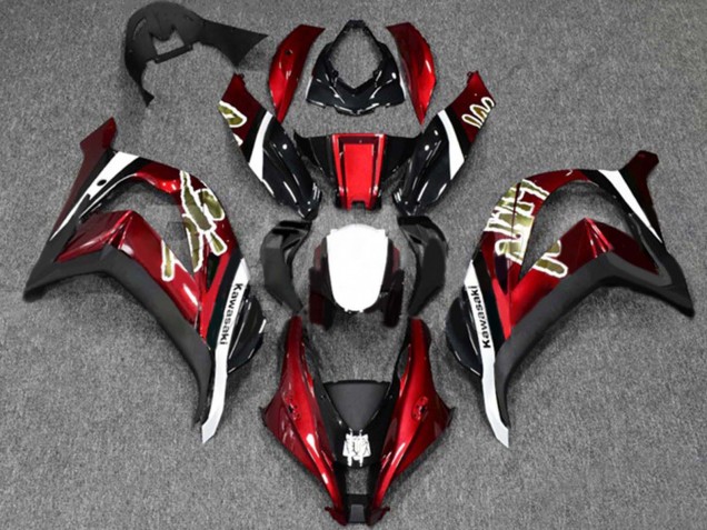 Carenados Moto Kawasaki ZX10R 2016-2020 - Rojo Negro Brillante Blanco