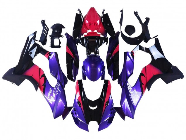 Carenados Moto Kawasaki ZX10R 2021-2025 - Rojo Negro Púrpura Blanco