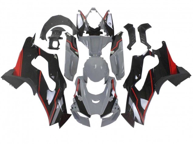 Carenados Moto Kawasaki ZX10R 2021-2025 - Gris Negro Rojo