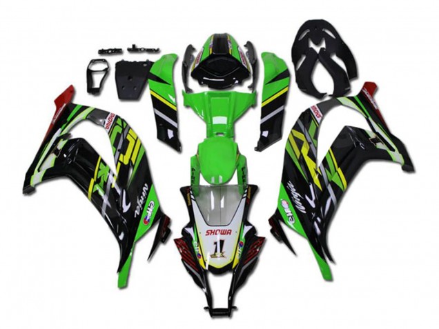 Carenados Moto Kawasaki ZX10R 2011-2015 - Verde Amarillo Negro Brillante Rojo Showr 1