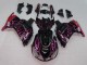 Carenados Moto Kawasaki ZX14R ZZR1400 2006-2011 - Negro Brillante Rojo Rosa Llama