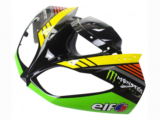 Carenados Moto Kawasaki ZX6R 2009-2012 - Verde Negro Brillante Amarillo Blanco Rojo Elf Monstruo