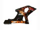 Carenados Moto Suzuki GSXR1000 2000-2002 - Negro Brillante Naranja Llama