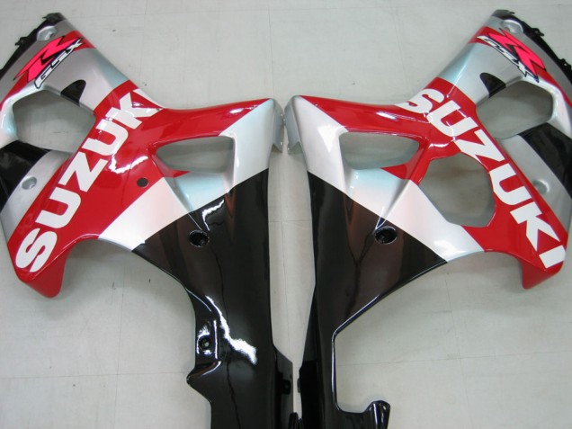 Carenados Moto Suzuki GSXR1000 2000-2002 - Rojo Plata Blanco Negro