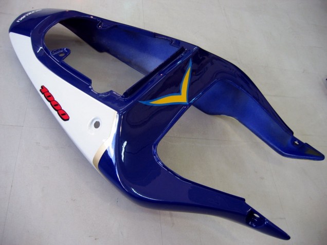 Carenados Moto Suzuki GSXR1000 2000-2002 - Amarillo Azul Oscuro Blanco Motul Corona