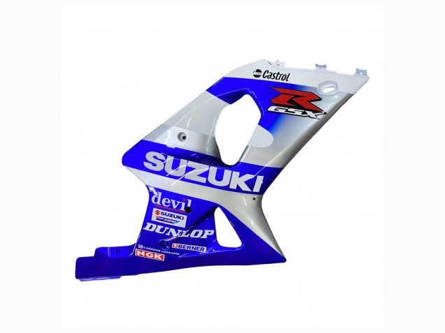 Carenados Moto Suzuki GSXR1000 2000-2002 - Azul Blanco Plata Castrol Dunlop
