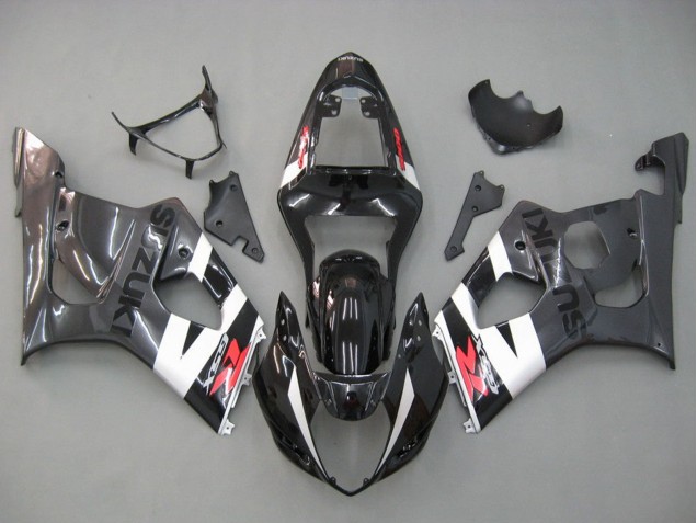 Carenados Moto Suzuki GSXR 1000 2003-2004 - Negro Brillante Blanco Gris Rojo