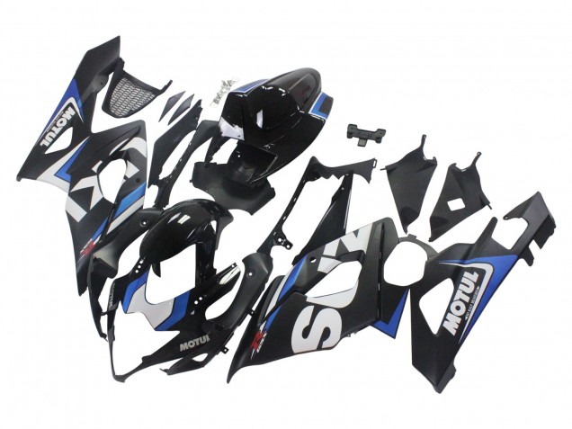 Carenados Moto Suzuki GSXR 1000 2005-2006 - Negro Azul Blanco Motul
