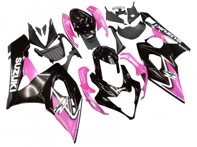 Carenados Moto Suzuki GSXR 1000 2005-2006 - Negro Brillante Rosa