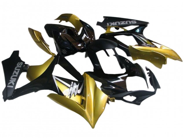 Carenados Moto Suzuki GSXR 1000 2007-2008 - Oro Negro Plata Calcomanía