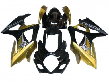 Carenados Moto Suzuki GSXR 1000 2007-2008 - Oro Negro Plata Calcomanía