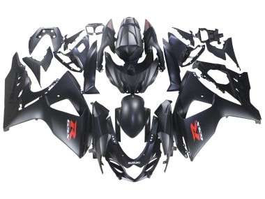 Carenados Moto Suzuki GSXR 1000 2007-2008 - Negro Mate Rojo Calcomanía