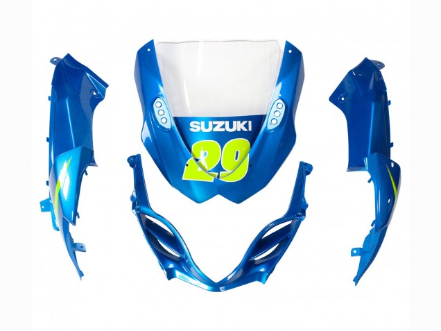 Carenados Moto Suzuki GSXR 1000 2009-2016 - Azul Claro Verde Motul 29 Ecstar