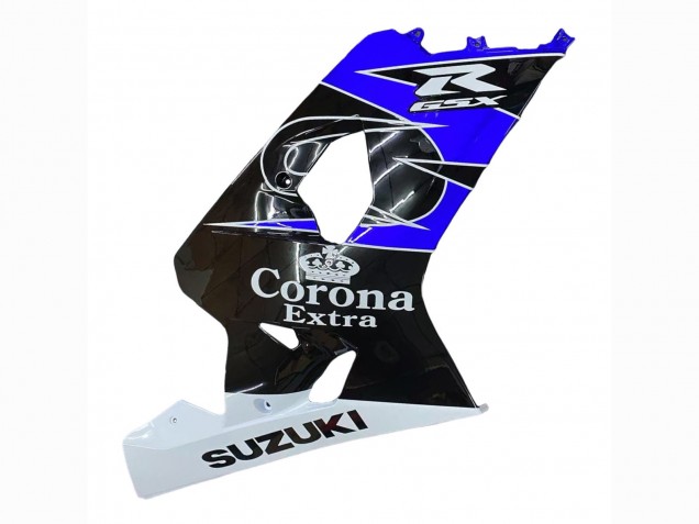 Carenado Moto Suzuki GSXR 600 / GSXR 750 2004-2005 - Blanco Azul Negro Corona Motul