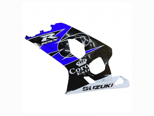 Carenado Moto Suzuki GSXR 600 / GSXR 750 2004-2005 - Blanco Azul Negro Corona Motul