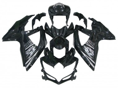 Carenados Moto Suzuki GSXR 600 / GSXR 750 2006-2007 - Negro Brillante Gris Blanco