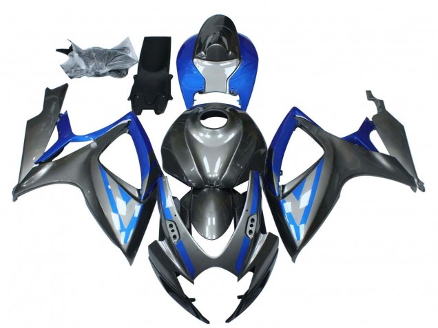 Carenados Moto Suzuki GSXR 600 / GSXR 750 2006-2007 - Azul Gris Negro