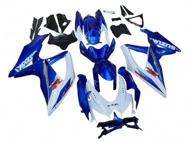 Kits Carenado Moto Suzuki GSXR 600 / GSXR 750 2008-2010 - Azul Blanco Rojo