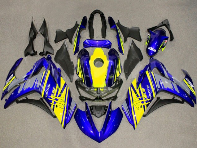 Carenado Moto Yamaha YZF R3/R25 2015-2018 - Amarillo Azul Negro Monstruo