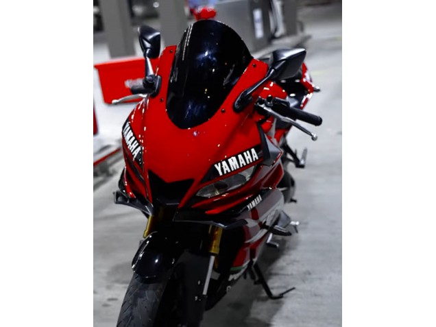 Carenados Moto Yamaha YZF R3/R25 2019-2021 - Rojo Oscuro Blanco Plata Negro Valsir