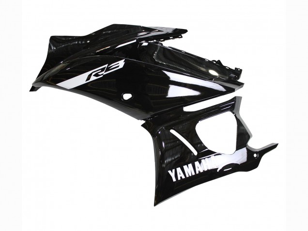 Carenados Moto Yamaha YZF R3/R25 2019-2021 - Negro Brillante Blanco