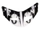 Carenados Moto Yamaha YZF 1000 R1 1998-1999 - Blanco Negro Brillante
