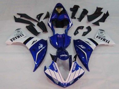 Carenados Moto Yamaha YZF 1000 R1 2009-2011 - Blanco Azul Negro M1