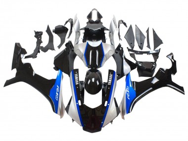 Carenados Moto Yamaha YZF 1000 R1 2015-2019 - Plata Azul Negro Brillante