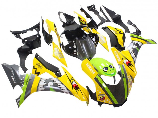 Carenados Moto Yamaha YZF 1000 R1 2015-2019 - Amarillo Verde Tiburón