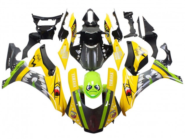 Carenados Moto Yamaha YZF 1000 R1 2015-2019 - Amarillo Verde Tiburón