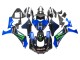 Carenados Moto Yamaha YZF 1000 R1 2020-2025 - Azul Negro Verde Negro ENEOS Monstruo