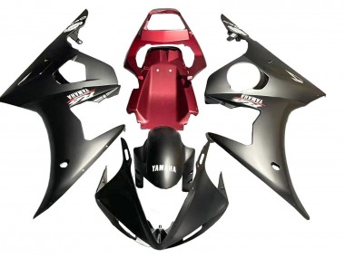 Carenado Moto Yamaha YZF R6S 2006-2009 - Rojo Negro Mate