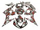Carenados Moto Yamaha YZF R6S 2006-2009 - Negro Rojo Gris Camouflage