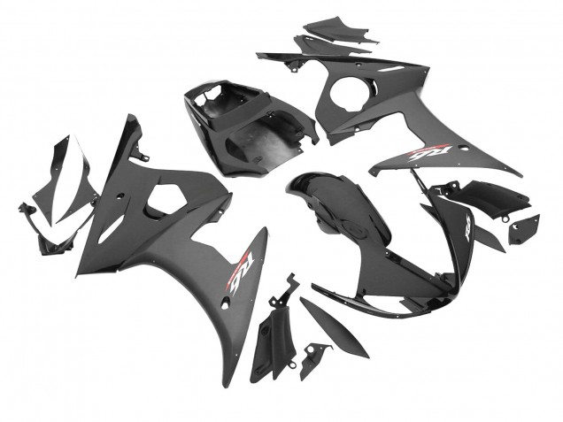 Carenados Moto Yamaha YZF R6S 2006-2009 - Negro Brillante Negro Mate