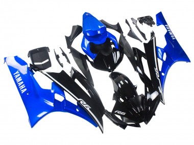 Carenados Moto Yamaha YZF 600 R6 2006-2007 - Azul Negro Brillante