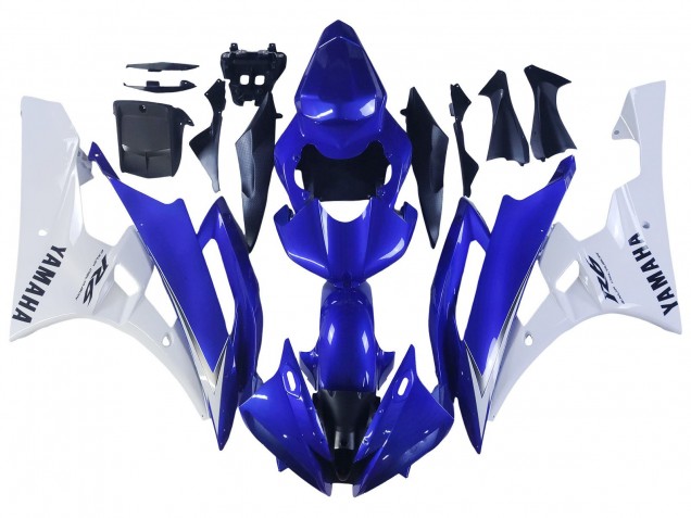 Carenados Moto Yamaha YZF 600 R6 2006-2007 - Blanco Azul Negro