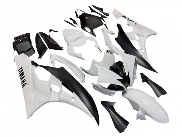 Carenados Moto Yamaha YZF 600 R6 2006-2007 - Blanco Negro Mate