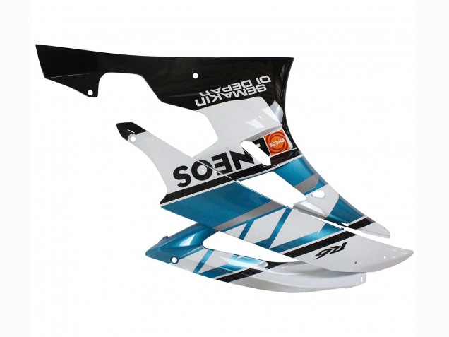 Carenados Moto Yamaha YZF 600 R6 2006-2007 - Blanco Azul Negro Semakin Didepan ENEOS